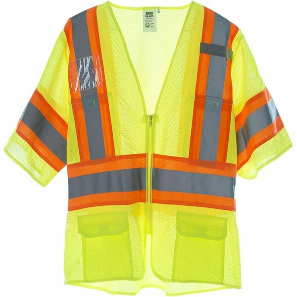Cordova Safety Vest, Type R, Class 2, Mesh, Orange, 3XL VZB242P3XL